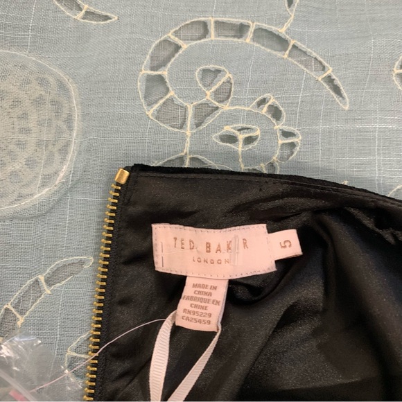 Ted Baker Celeena Queen Bee black velvet dress NWT - Picture 7 of 16